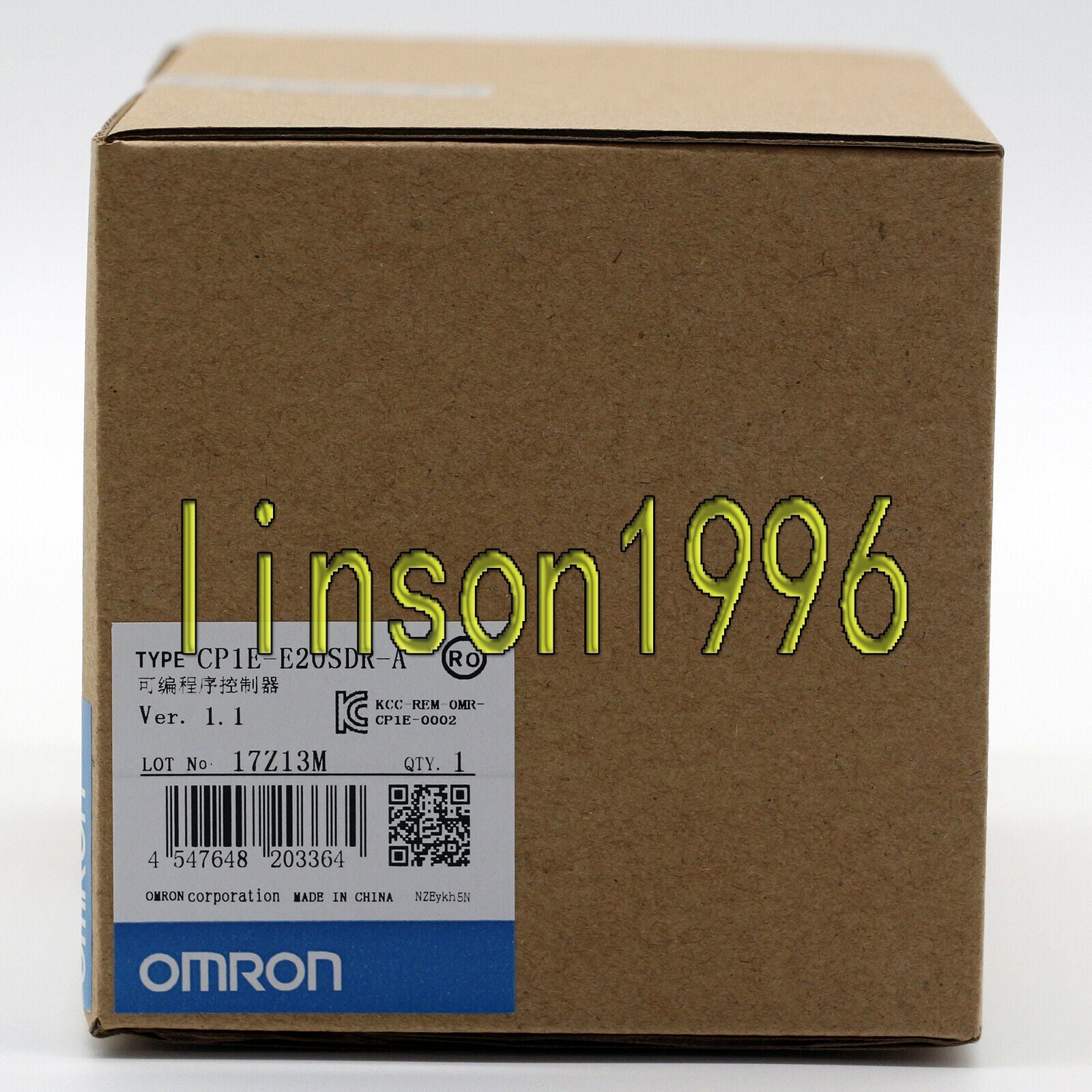 new  Omron PLC Programmable Controllers CP1E-E20SDR-A 1 yaer