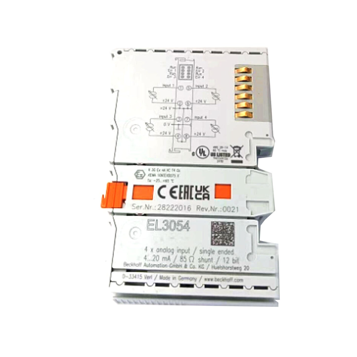 BECKHOFF EL3054 Analog Terminal Process - BECKHOFF