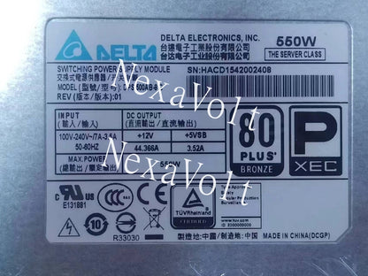 1PC CRPS Switching Power Supply DPS-500AB-9 A DPS-500AB-9 D DPS-500AB-9 E -9C