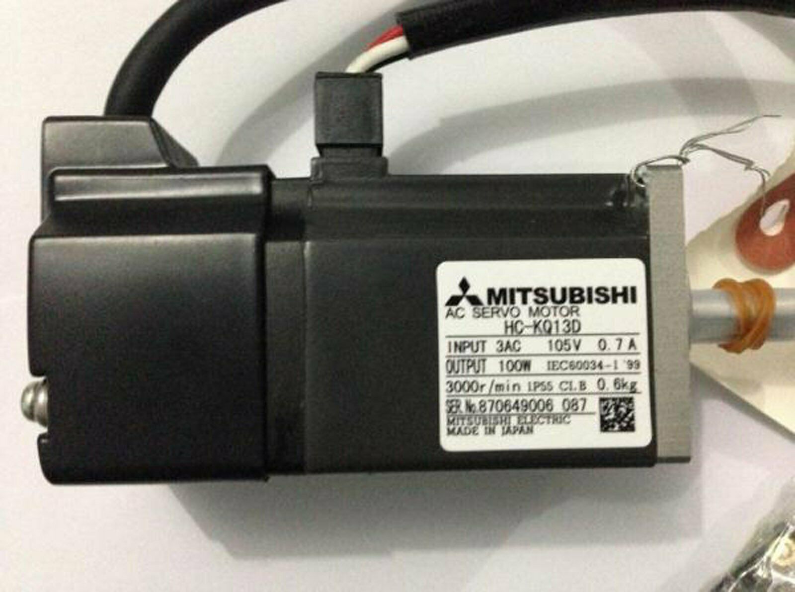 Mitsubishi Servo Motor HC-KQ13D - MITSUBISHI