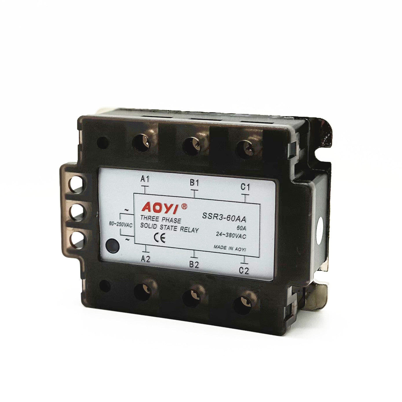 new Three-phase solid state relay SSR3-AA 10A 25A 40A 90A AC-AC 80-250V/24-380V AC