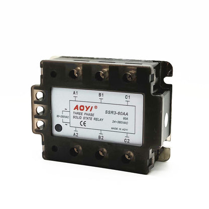 new Three-phase solid state relay SSR3-AA 10A 25A 40A 90A AC-AC 80-250V/24-380V AC