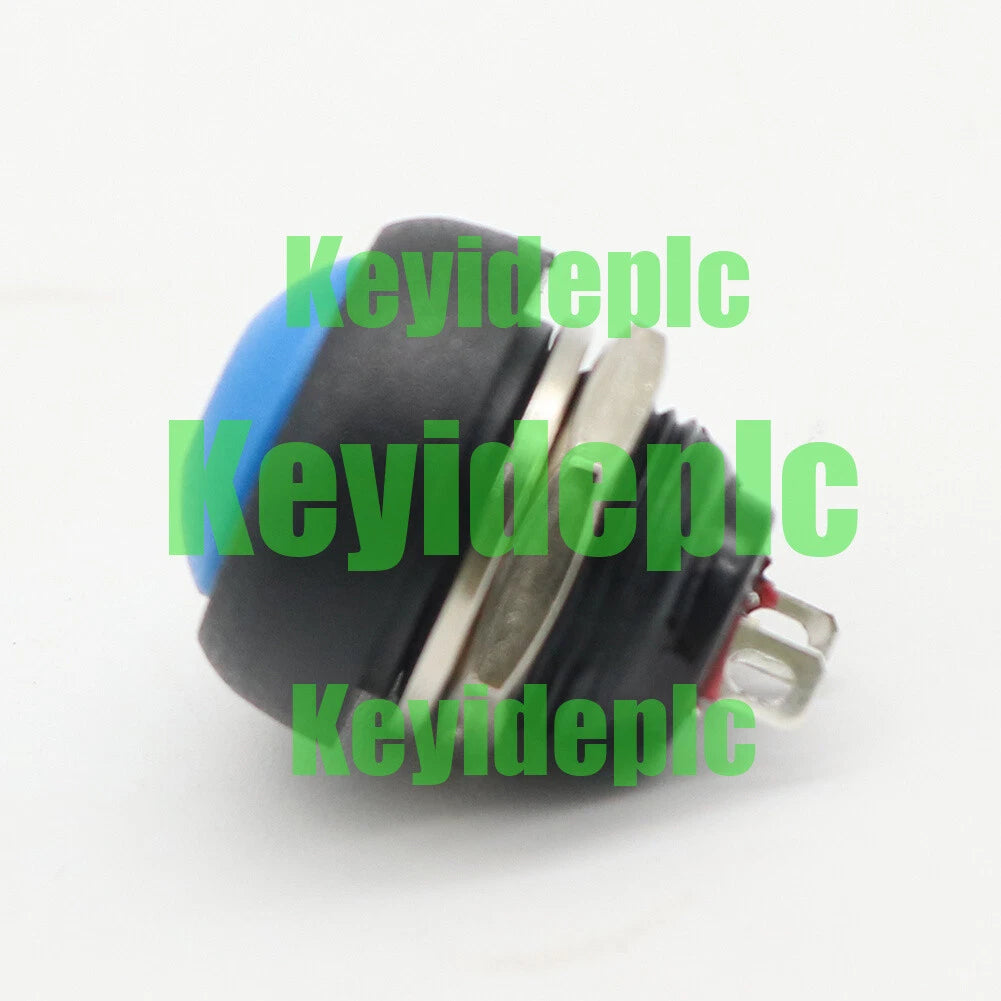 1PCS PBS-33B 12mm blue Momentary Switch Waterproof ON/OFF Round Push Button
