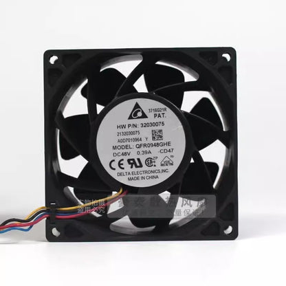 Delta QFR0948GHE 9238 DC48V 0.39A 9CM 4-Wire PWM Dual Ball Cooling Fan
