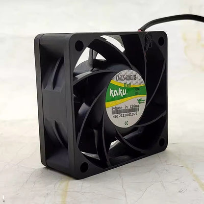 KAKU KA6025-6000D24B DC24V 0.18A 6CM 2-Wire High Airflow Cooling Fan