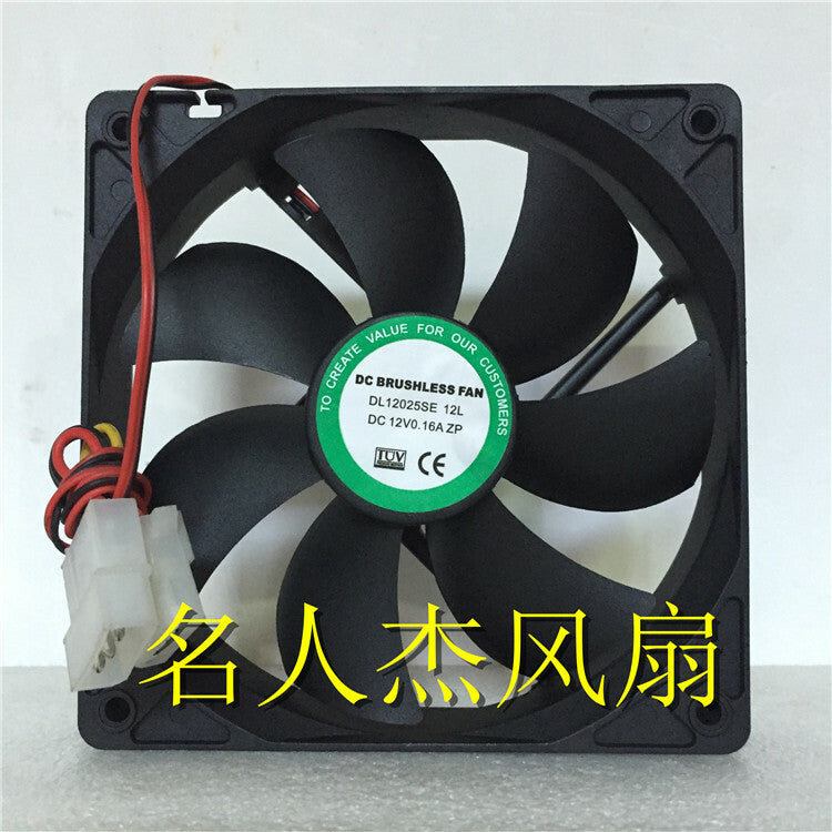 1pcs  DL12025SE DC12V 0.16A 12CM 12025 silent cooling fan