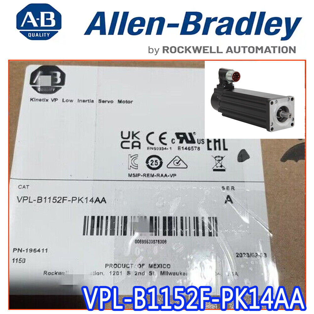 Allen Bradley VPL-B1152F-PK14AA 480V AC Kinetix VP Servo Motors | High Performance AC Servo Motor - ALLEN BRADLEY
