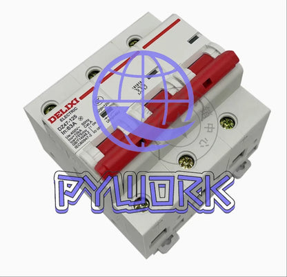 1Pcs FOR DELIXI Circuit Breaker DZ47-125 3P 3-phase switch 63/80A/100A/125A