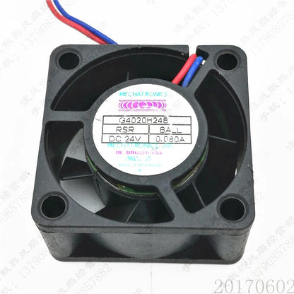 MECHATRONICS G4020H24B 4020 DC24V 0.08A 4CM 2-Wire Inverter Silent Cooling Fan
