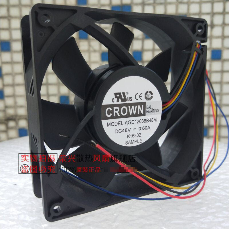 CROWN AGD12038B48M 48V 0.60A 12038 12CM cooling fan