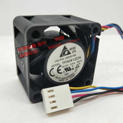 Delta TFA0412CN-BK1U 4028 12V 0.81A 4-wire PWM switch cooling fan | High-performance cooling solution for efficient operation - DELTA