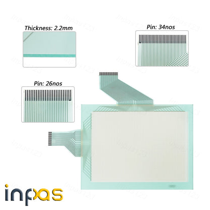 new For NT631C-ST151-E Touch screen Panel glass with overlay film