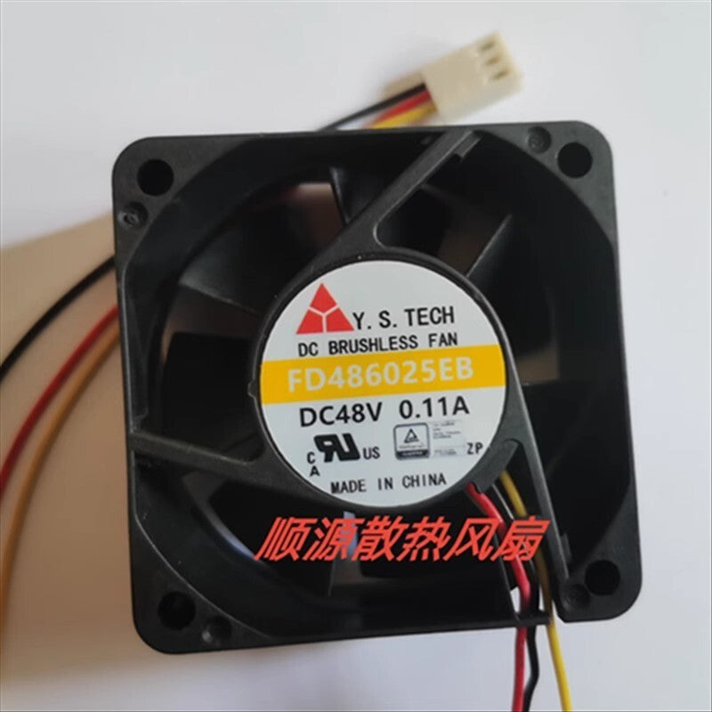1PCS FD486025EB DC24V 0.11A 3-Pin Silent Cooling Fan