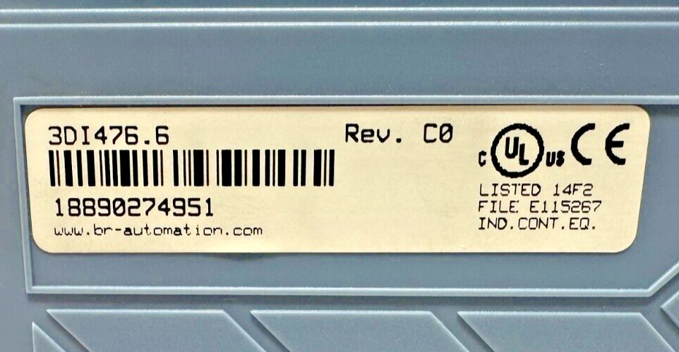used B&R Automation 3DI476.6 Input Module - B&R AUTOMATION