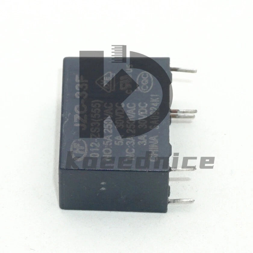 HF33F-012-ZS3 JZC-33F-012-ZS3 Intermediate Power Relay 3A 12VDC 5 Pins x 10PCS