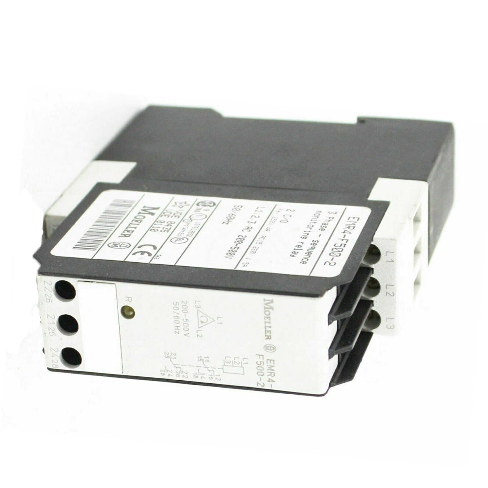 In Box Eaton Möller EMR4-F500-2 Phase Sequence Monitoring Relay with 500A Capacity and 60Hz Frequency - EATON MÖLLER
