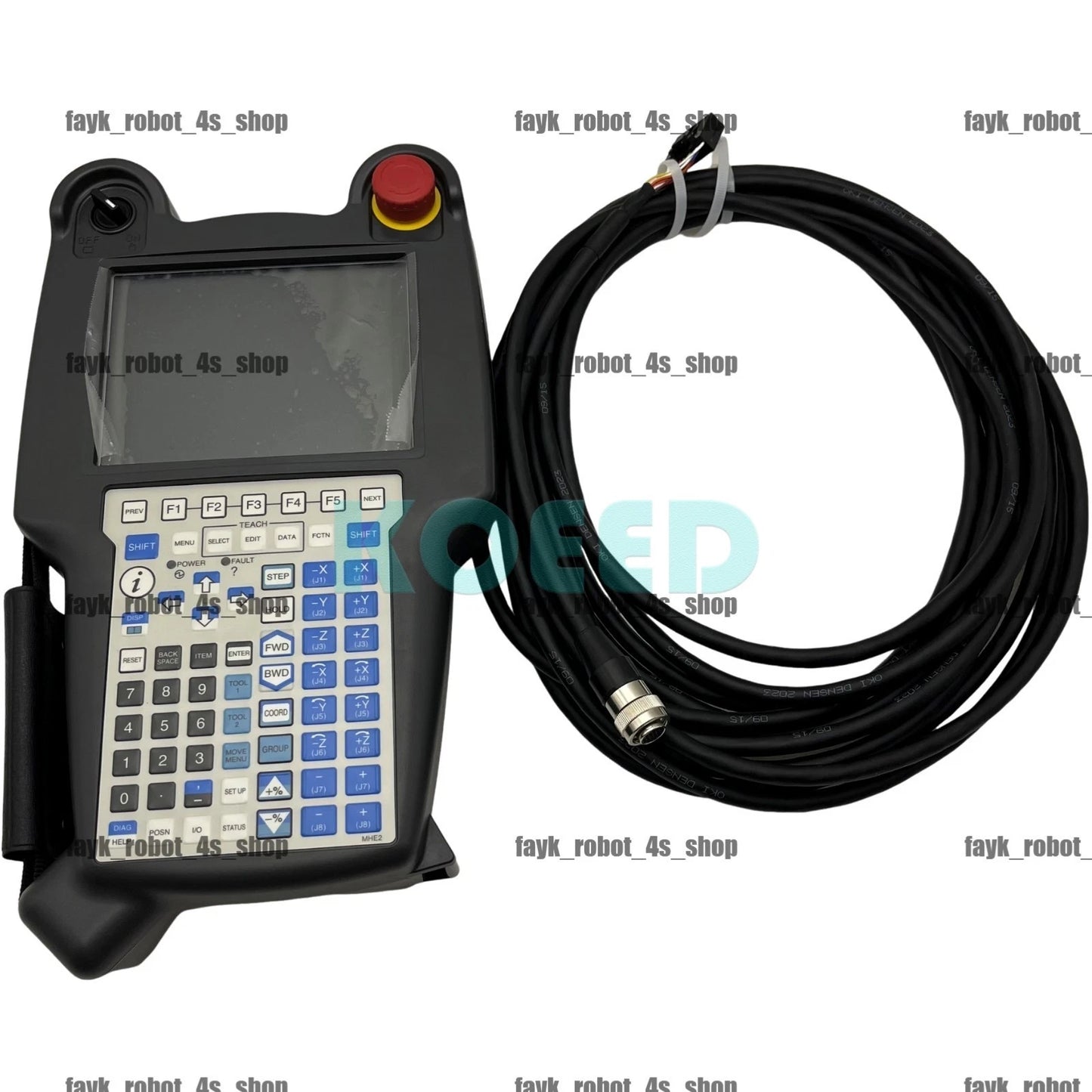 Refurbished A05B-2255-C105#EAW Teach pendant+ L=10.5MC cable For Fanuc robot