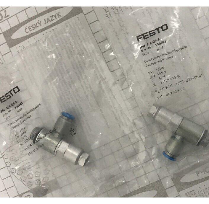 New 1PC FESTO Check Valve HGL-1/4-QS-8 530041 Fast - FESTO