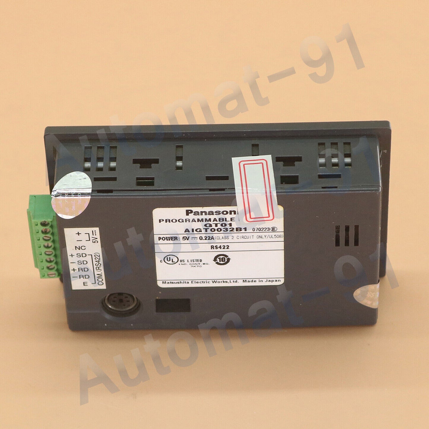 used 1Pc test Panasonic programmable display GT01 AIGT0032B1 - PANASONIC