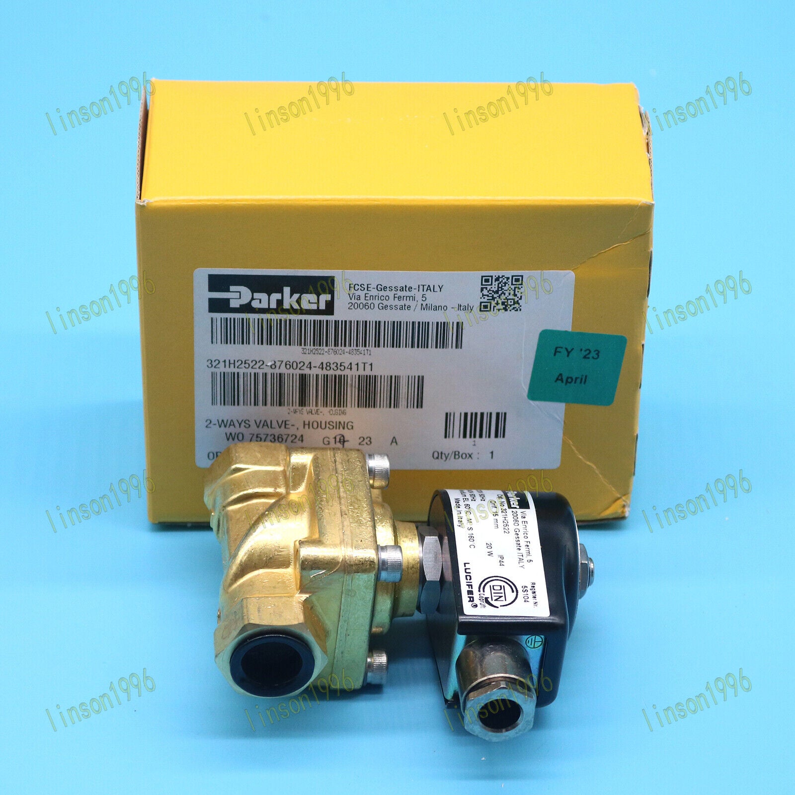 New 1pcs Parker Solenoid Valve 321H2522 1 Year - PARKER