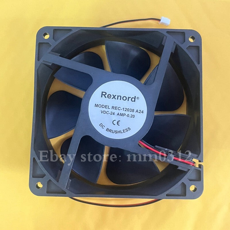 REXNORD REC-12038 A24 24V 0.20A 12CM aluminum frame cooling fan