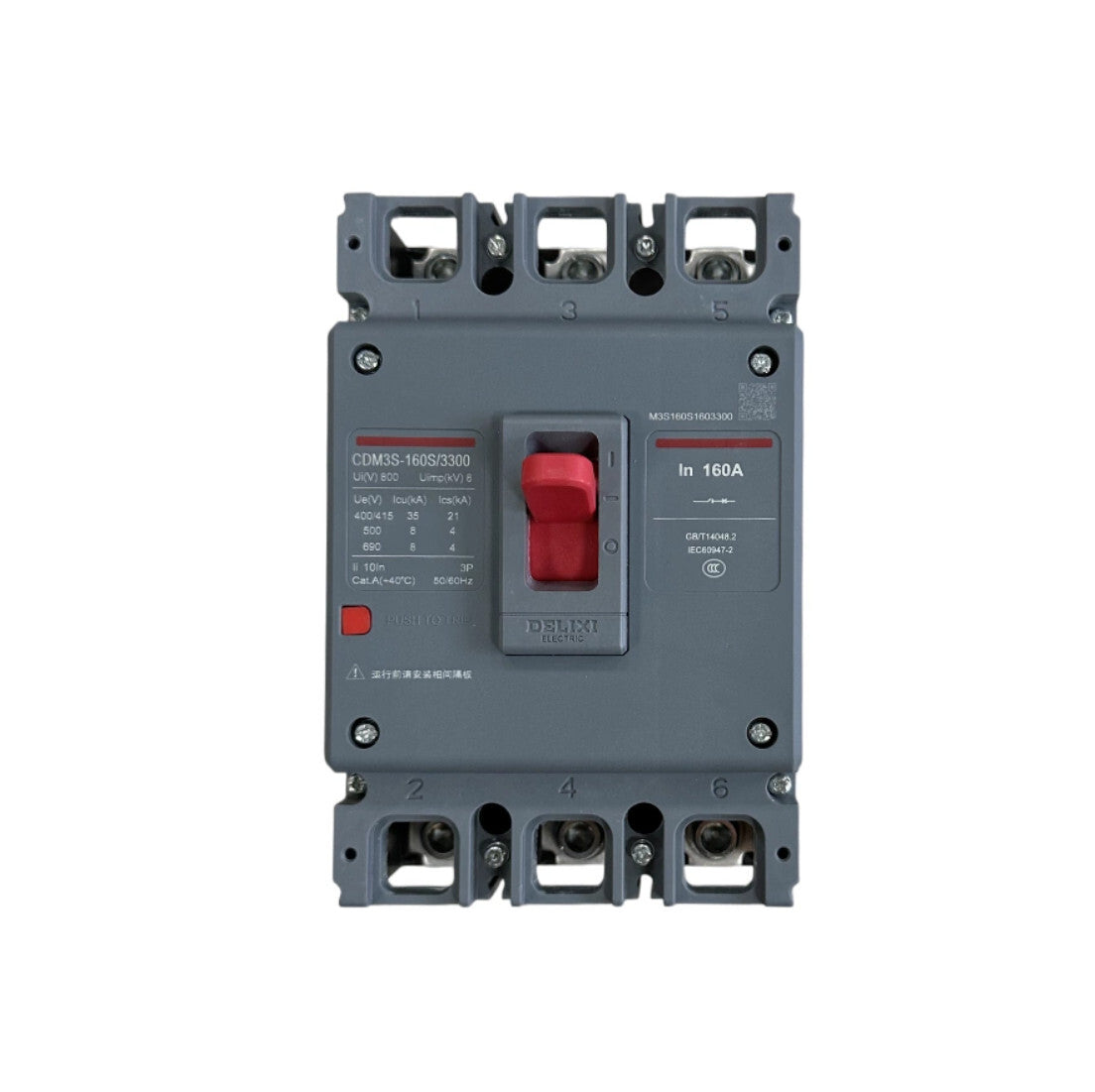 Delixi CDM3S-160S Series Circuit Breaker CDM3S-160S/3300 CDM3S-160S/4300