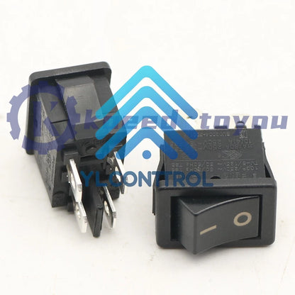1PC RONG FENG RF-1003 TV-5 Rocker Switch 4 Pins 2 Positions 10A 250VAC T85