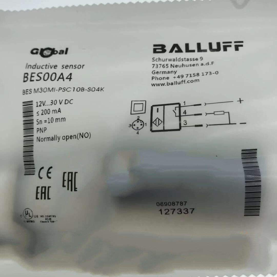 Balluff Proximity Switch BES M30MI-PSC10B-S04K - BALLUFF