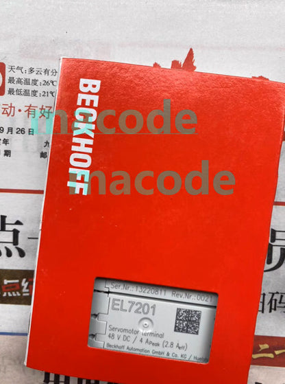 1PC  BECKHOFF module EL7201 #YY0