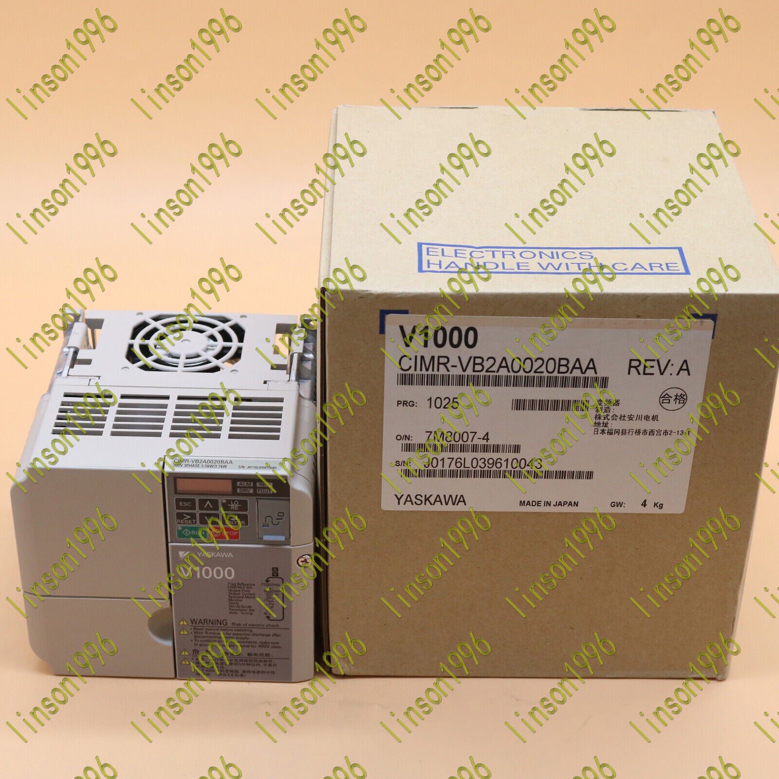 Yaskawa CIMR-VB2A0020BAA Inverter - YASKAWA