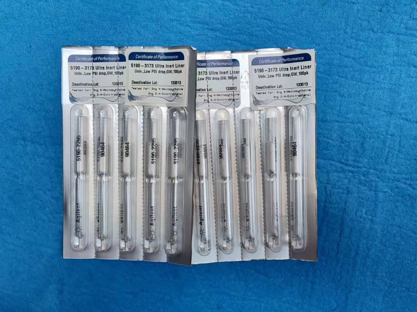 Agilent Ultra Inert Inlet Liners 5190-2294 & 5190-3173 for GCMS