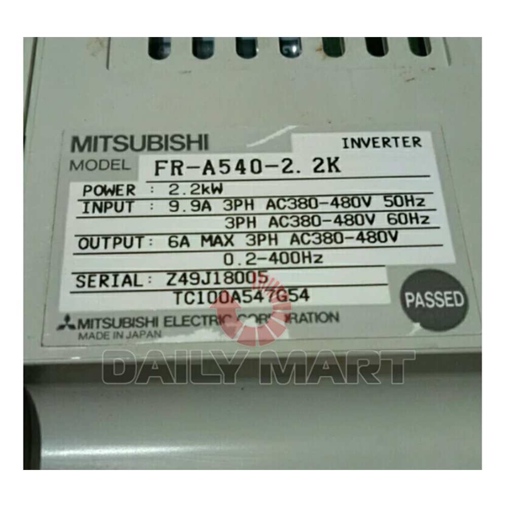 used & Tested MITSUBISHI FR-A540-2.2K Inverter 380V 2.2KW - MITSUBISHI