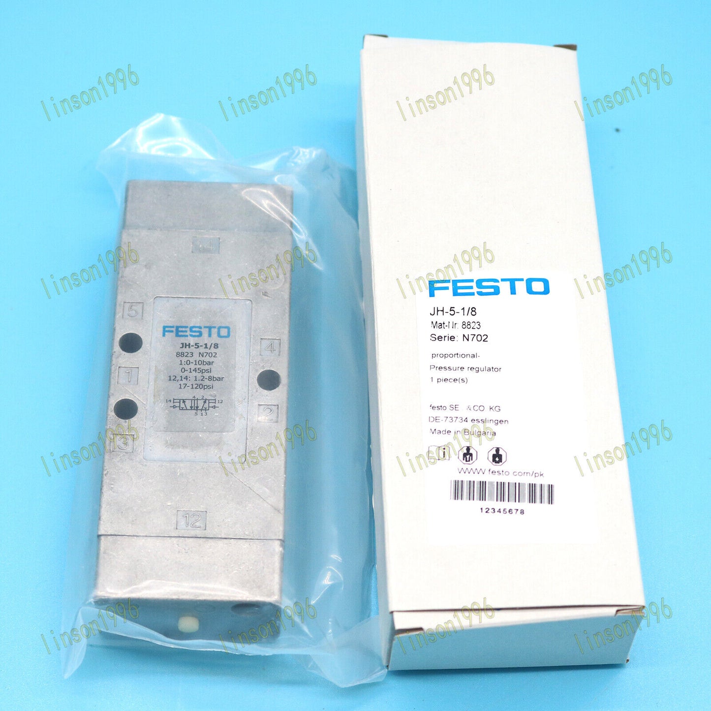 FESTO 1-PC Solenoid Valve JH-5-1/8 8823 Stock Available - FESTO