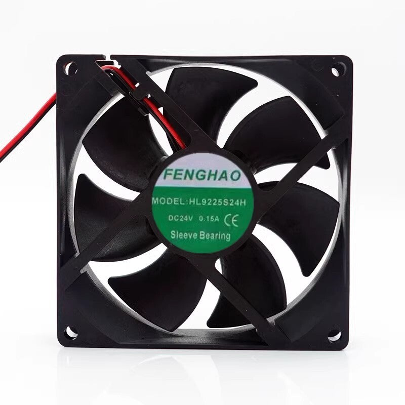FENGHAO HL9225S24H 9025 DC24V 0.15A 9CM 2-wire Inverter Cooling Fan