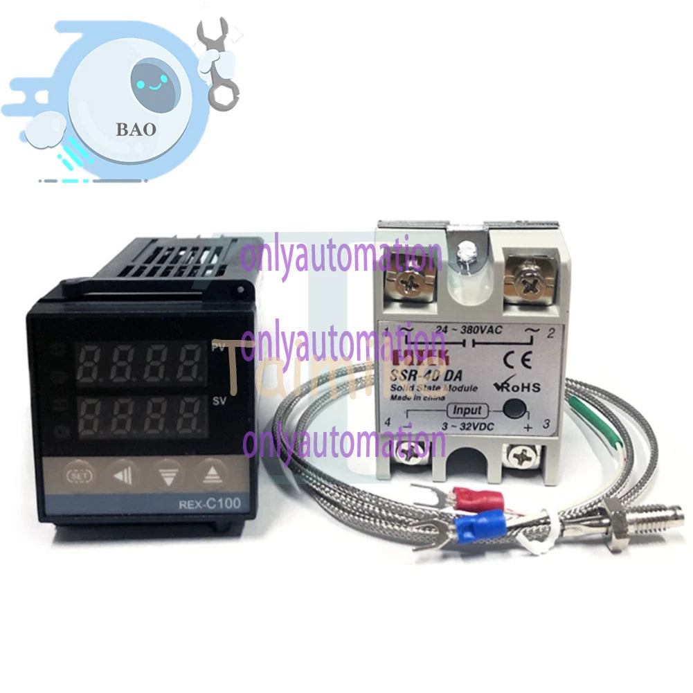 REX-C100 Digital PID Thermostat temperature Controller SSR output K Thermocouple