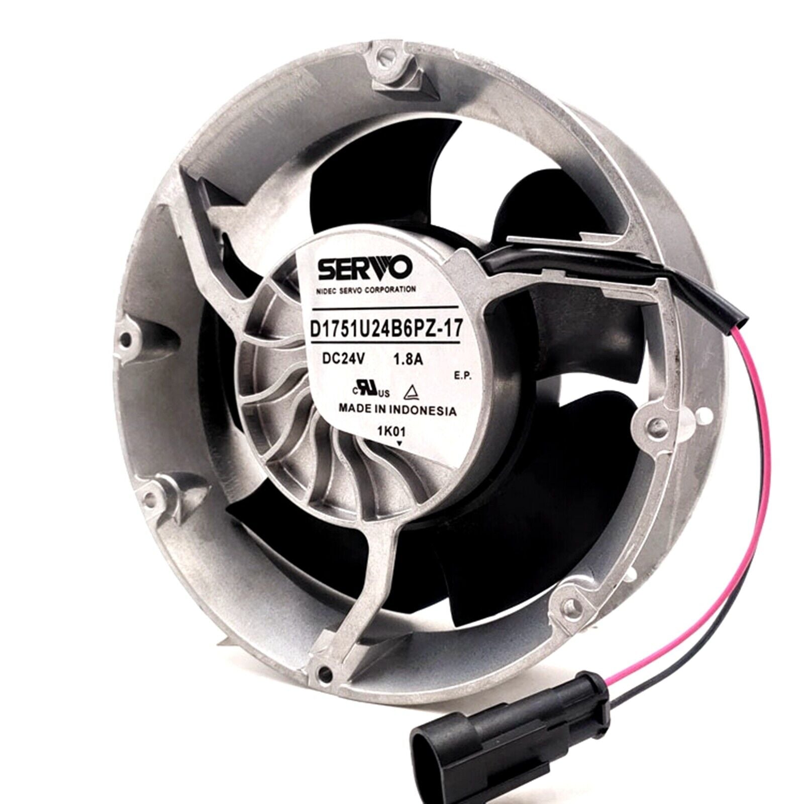 Servo D1751U24B6PZ-17 Axial Cooling Fan - High-Efficiency Axial Flow Fan for Industrial Use - SERVO