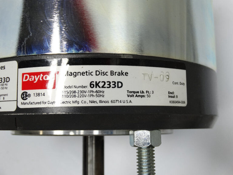 GRAINGER 6K233DBRAKE Brake System - GRAINGER
