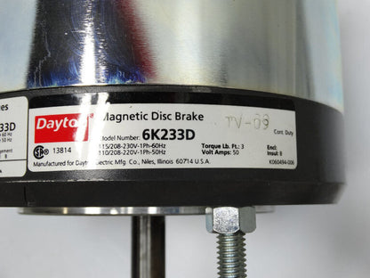 GRAINGER 6K233DBRAKE Brake System - GRAINGER