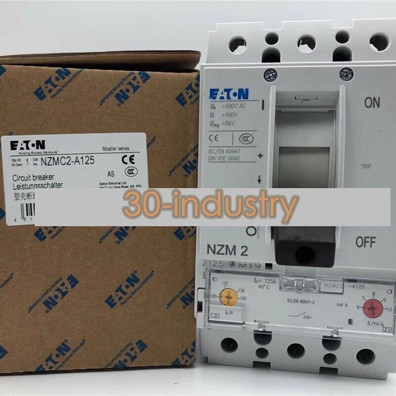 Eaton NZMC2-A125 Circuit Breaker - 1PCS New Model - EATON