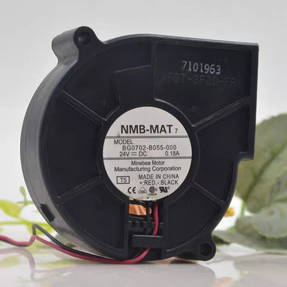 NMB BG0702-B055-000 7020 DC24V 0.18A 7CM 2-Wire Turbo Cooling Fan