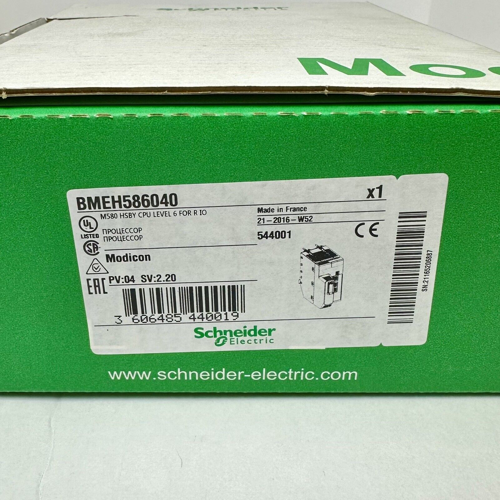 BMEH586040 Modicon M580 PLC Module - Sealed New - MODICON