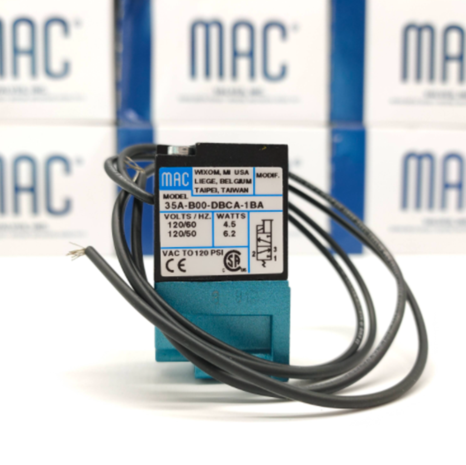 new  MAC 35A-B00-DBCA-1BA Frequency Solenoid Vacuum Valve MAC