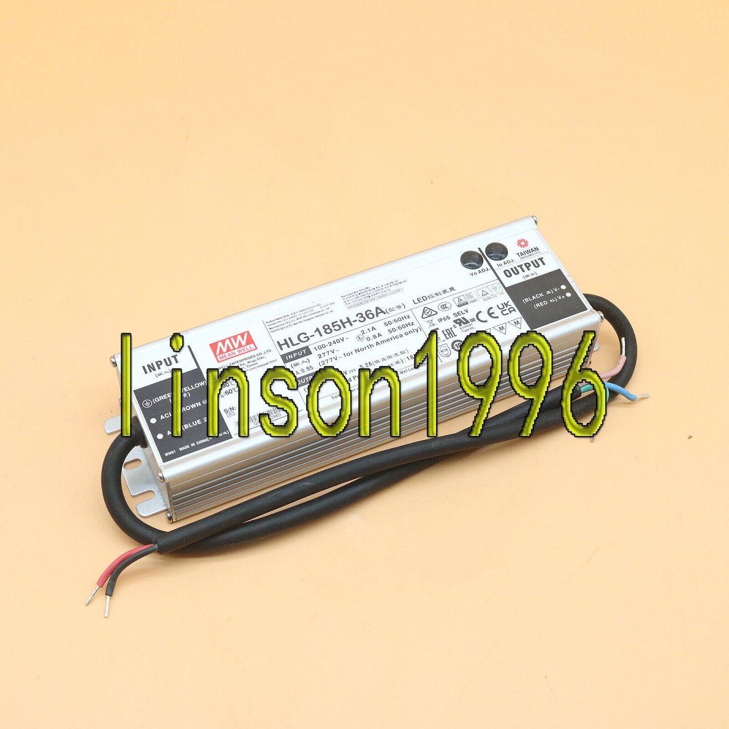 new MEAN WELL HLG-185H-36A 36V 5.2A Power Supply - MEAN WELL