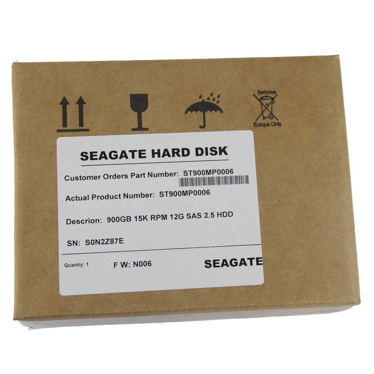 One Seagate 900GB 2.5" Hard Drive ST900MP0006 15K SAS Internal - US#u