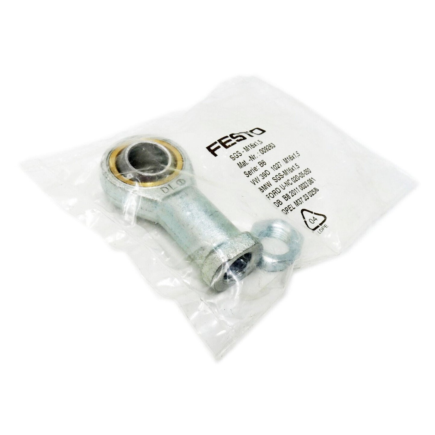 1PC Rod End Spherical Plain Bearing SGS-M16X1.5 9263 - ROCKSBEARING