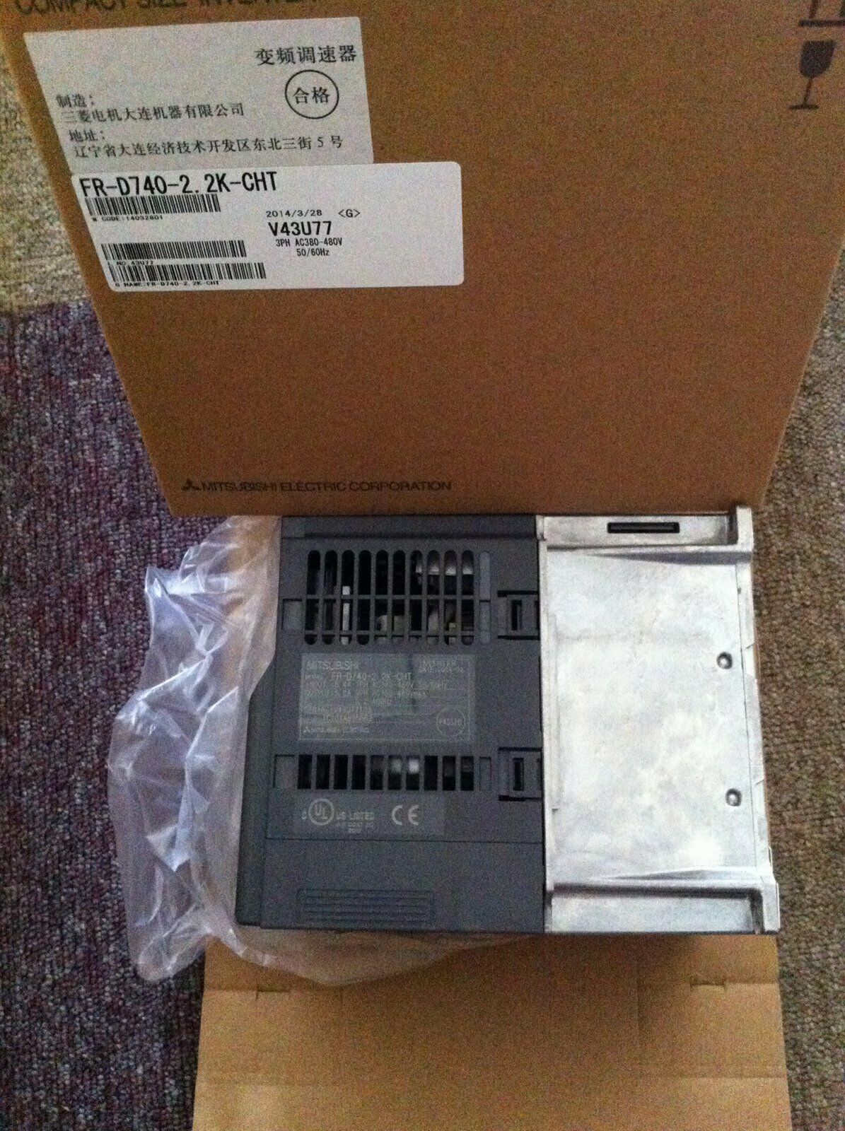 Mitsubishi Frequency Converter FR-D740-2.2K-CHT 2.2KW - MITSUBISHI