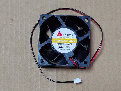 new For Y.S.TECH 6025 NYW06025012BSS DC12V 0.42A 6CM 2pin cooling fan