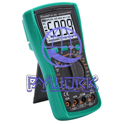 Pro'skit MT-1280 Multimeter Digital Display Capacitance Meter 3 5/6 Anti-burning