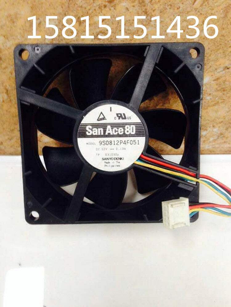 1pcs SANYO 9S0812P4F051 8025 8CMPWM 9 cm silent fan