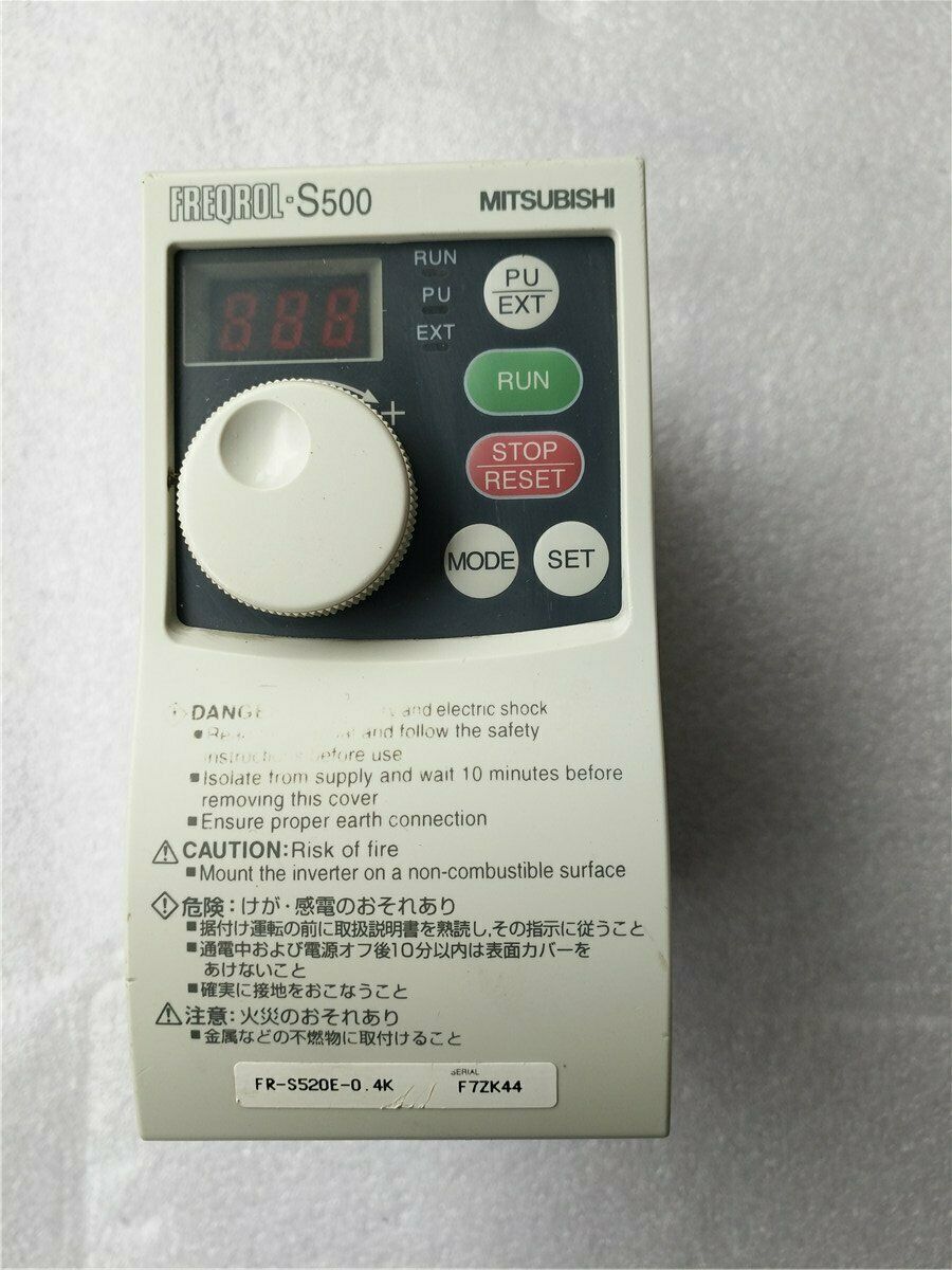 used ONE Mitsuboshi Inverter FR-S520E 0.4K 220V – Tested, Good Condition - ONE MITSUBOSHI